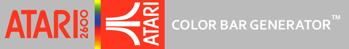 Color Bar Generator logo for Atari 2600